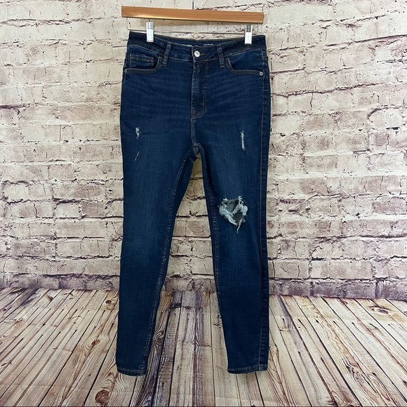 Old Navy Rockstar Skinny Distressed Denim Jeans - Picture 1 of 10